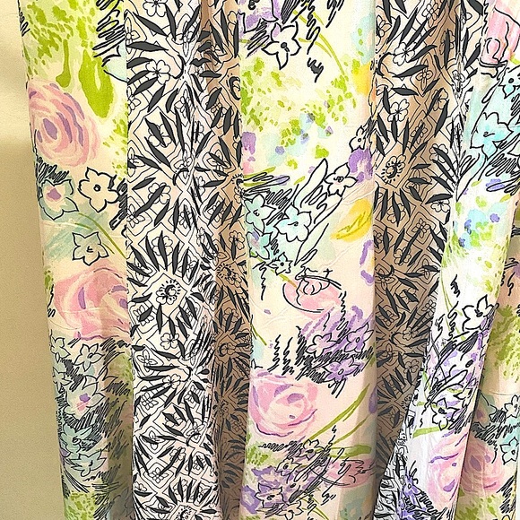 Nanette Lepore Silk Floral Strapless Dress - Picture 5 of 12